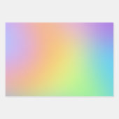 Rainbow-glänzende Papierfolien aus weichem Pastell Geschenkpapier Set (Vorderseite 2)