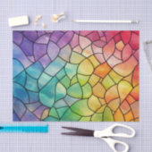 Rainbow Glass Decoupage Seidenpapier (Handwerk)