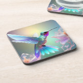 Rainbow Glass Hummingbird, Getränkeuntersetzer (Linke Seite)