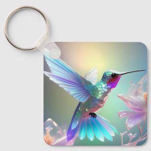 Rainbow Glass Hummingbird, Schlüsselanhänger