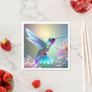 Rainbow Glass Hummingbird, Serviette