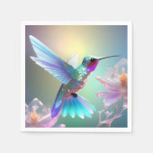 Rainbow Glass Hummingbird, Serviette (Vorderseite)