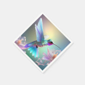 Rainbow Glass Hummingbird, Serviette (Ecke)