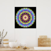 Rainbow-Glass Poster (Küche)