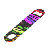 Rainbow-Glass Schöner Extravaganter Spaß farbenfro Speed Flaschenöffner (Vorderseite Schrägansicht)