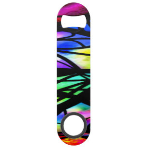 Rainbow-Glass Schöner Extravaganter Spaß farbenfro Speed Flaschenöffner