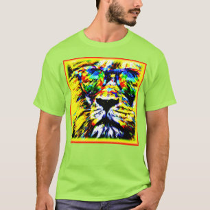 Rainbow Glasses Lion Painting. Jetzt kaufen T-Shirt