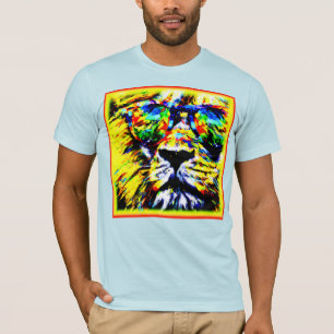 Rainbow Glasses Lion Painting. Jetzt kaufen T-Shirt