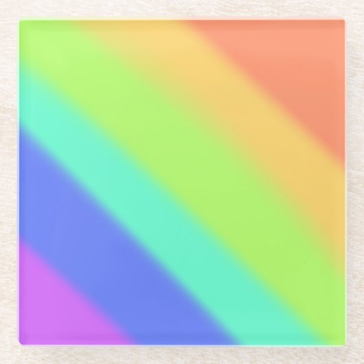 Rainbow Glasuntersetzer (Vorderseite)
