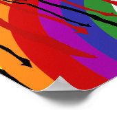 Rainbow gleichwertige Rechte Prix Fists Poster (Ecke)