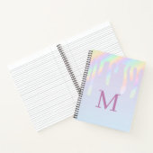 Rainbow Glitter Aesthetic Composition Notizblock (Innenseite)