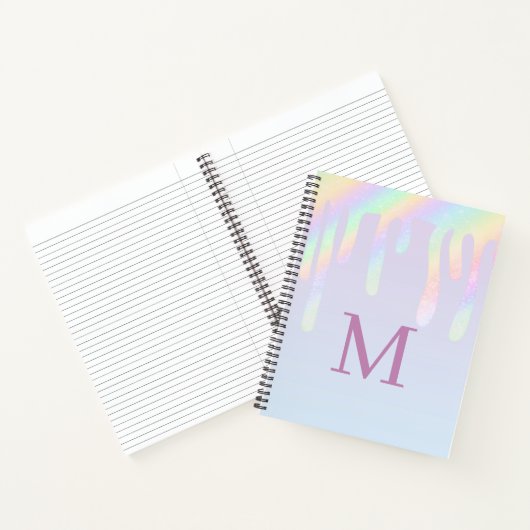 Rainbow Glitter Aesthetic Composition Notizblock (Innenseite)