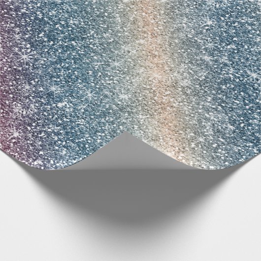 Rainbow Glitter  Geschenkpapier (Ecke)