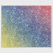 Rainbow Glitter  Geschenkpapier (Flach)