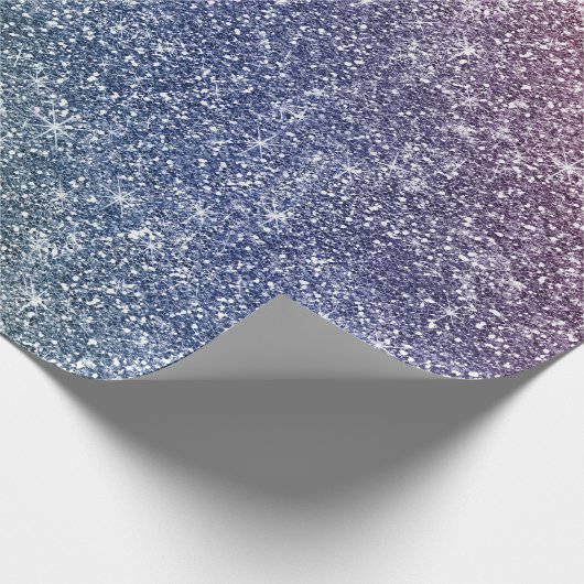 Rainbow Glitter  Geschenkpapier (Ecke)