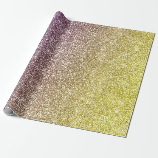 Rainbow Glitter  Geschenkpapier (Ungerollt)