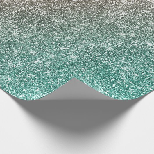 Rainbow Glitter  Geschenkpapier (Ecke)