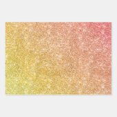 Rainbow Glitter Geschenkpapier Set (Vorderseite 3)