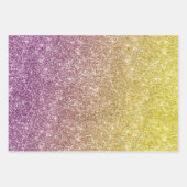 Rainbow Glitter Geschenkpapier Set (Vorderseite 2)