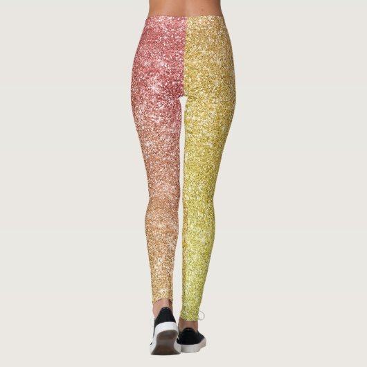 Rainbow Glitter  Leggings (Rückseite)