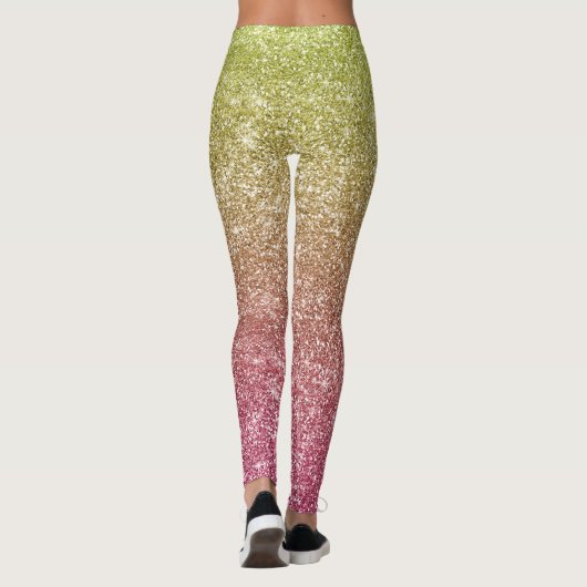 Rainbow Glitter  Leggings (Rückseite)