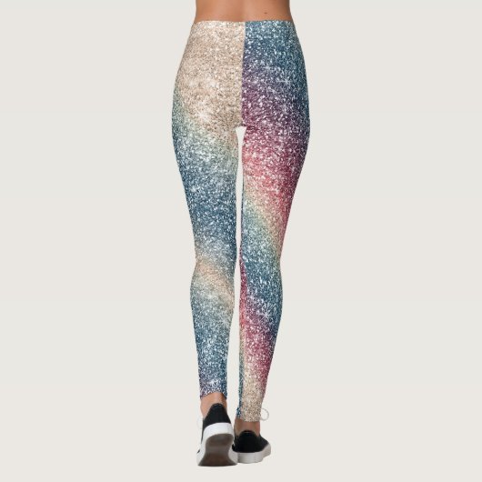 Rainbow Glitter  Leggings (Rückseite)