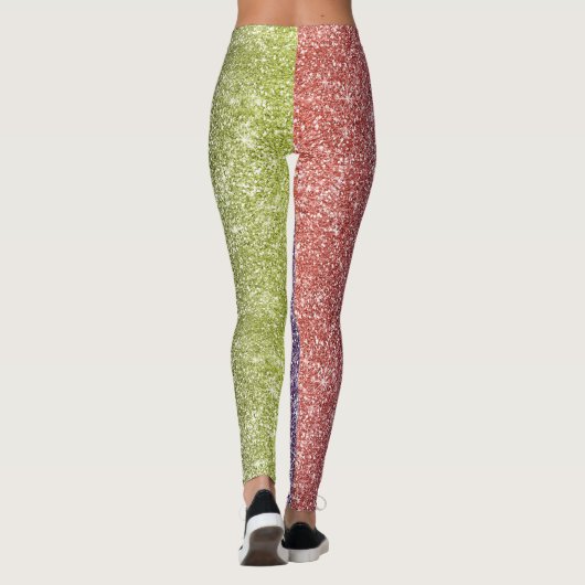 Rainbow Glitter  Leggings (Rückseite)