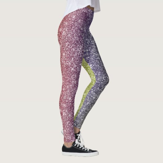 Rainbow Glitter Leggings (Rechts)