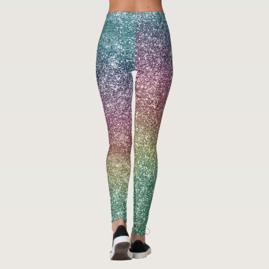 Rainbow Glitter  Leggings (Rückseite)