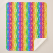 Rainbow Glitter Pride Argyle Diamond Sherpadecke (Vorderseite)
