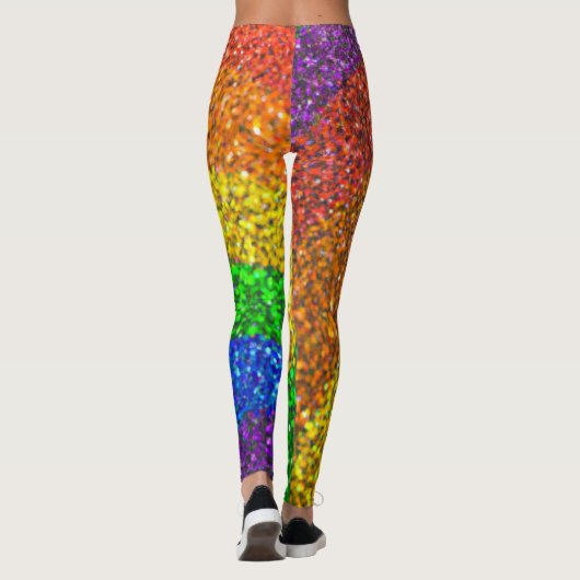 Rainbow Glittering Leggings (Rückseite)