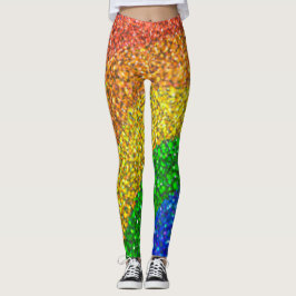 Rainbow Glittering Leggings