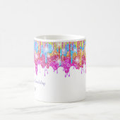 Rainbow-Glitzer-Brillenglanz zum Geburtstag Kaffeetasse (Mittel)