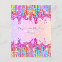 Rainbow-Glitzer-Brillenglanz zum Geburtstag