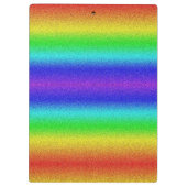 Rainbow Glitzer Clipboard Klemmbrett (Rückseite)