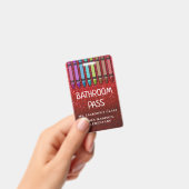 Rainbow Glitzer Crayons Lehrer Saal Pass Ausweis (Handheld)
