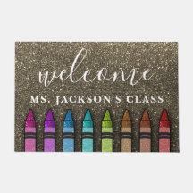 Rainbow Glitzer Crayons Lehrerin