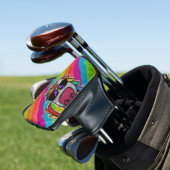 Rainbow Glitzer Einhorn Funkelnd LGBT+ Glitzern Golf Headcover (In Situ)
