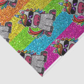 Rainbow-Glitzer Einicorn Funkelnd LGBTQ+-Glitzern Seidenpapier (Ausschnitt)