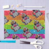 Rainbow-Glitzer Einicorn Funkelnd LGBTQ+-Glitzern Seidenpapier (Handwerk)