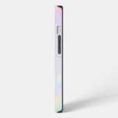 Rainbow Glitzer Eleganter Skriptname iPhone Hülle (Linke Seite)