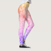 Rainbow Glitzer Floral Pattern Leggings (Rechts)