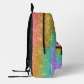 Rainbow Glitzer funkelt moderner Girl-Rucksack Bedruckter Rucksack (Links)