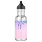 Rainbow Glitzer funkelt Skript moderne gürtelhafte Edelstahlflasche (Rechts)