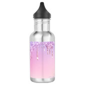 Rainbow Glitzer funkelt Skript moderne gürtelhafte Edelstahlflasche (Links)