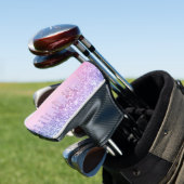 Rainbow Glitzer funkelt Skript moderne gürtelhafte Golf Headcover (In Situ)