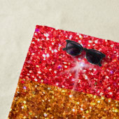 Rainbow Glitzer Gay Pride Flag LGBTQ Glitzern Strandtuch (Beispiel)