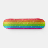 Rainbow Glitzer Gay Pride Flag LGBTQIA Glitzern Skateboard (Horizontal)