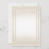 Rainbow Glitzer Herzstück  Individuelle Namen Einladung (Rückseite)