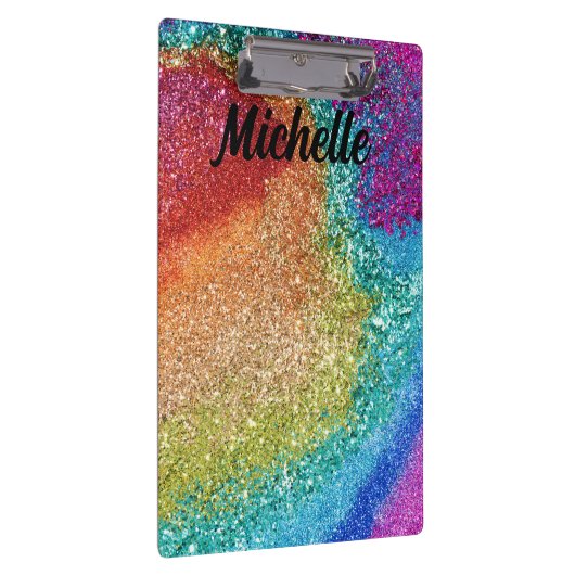 Rainbow-Glitzer Klemmbrett (Rechts)
